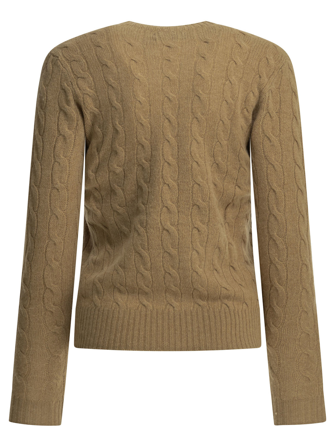 Polo Ralph Lauren Crew-Neck Sweater With Logo Knitwear - Beige | 477ea4fb77f21a6cd402dd464ff79158aed671b8