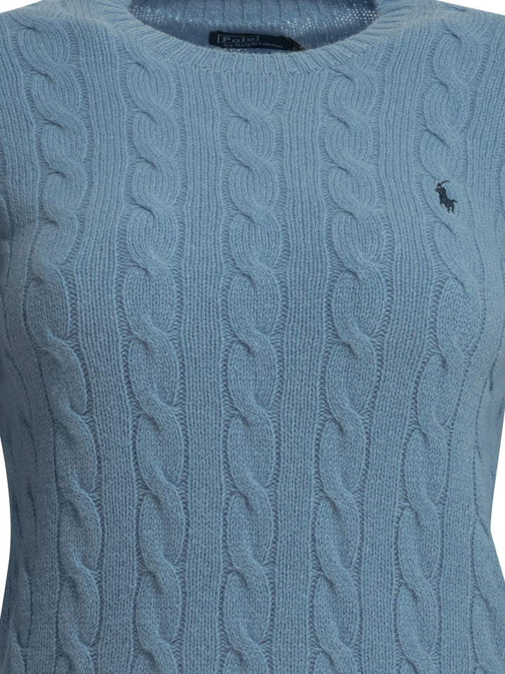 Polo Ralph Lauren Crew-Neck Sweater With Logo Knitwear - Light blue | 9015fb1fbabb9946017c6033373124e13833cbb1