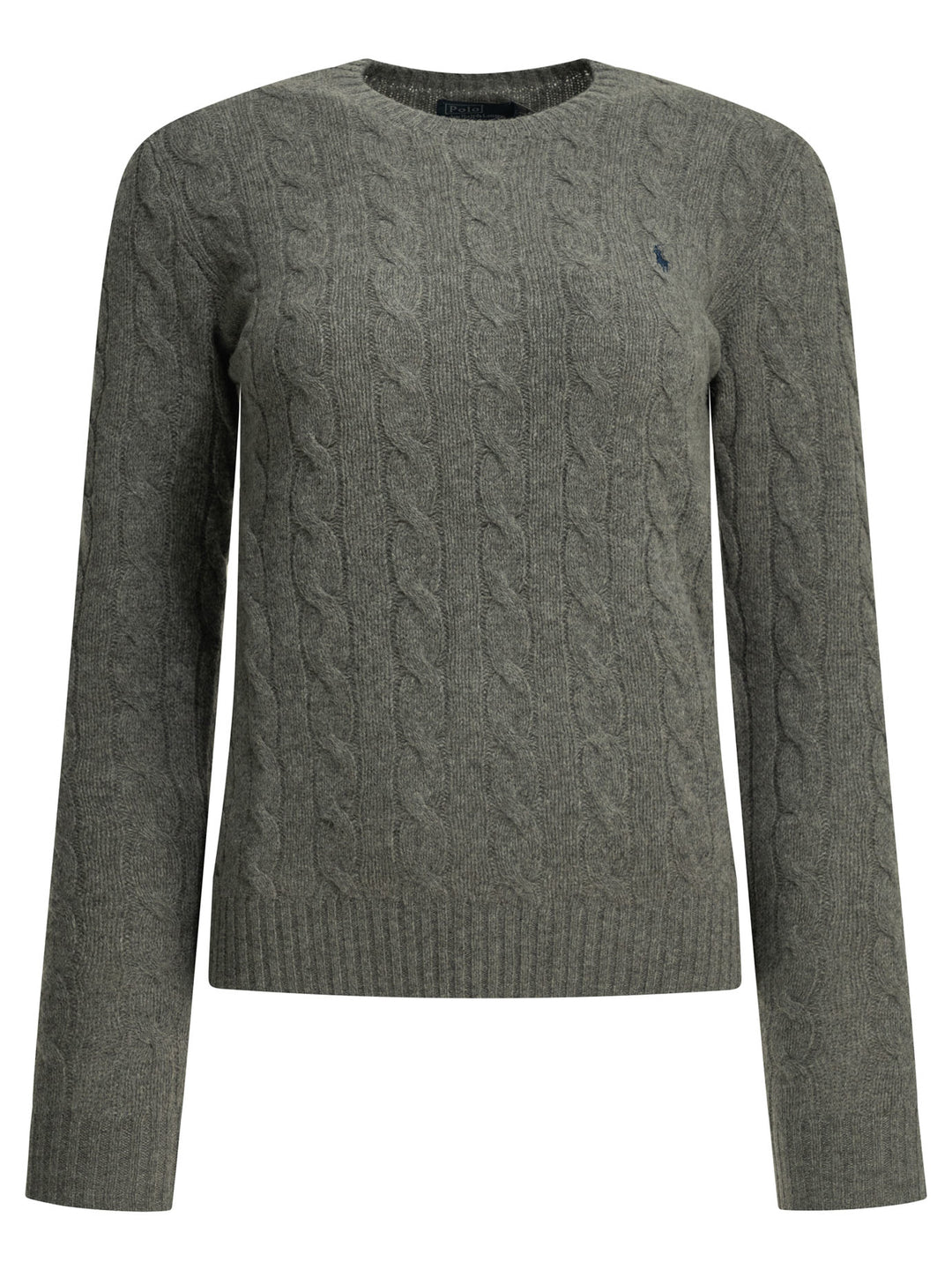 Polo Ralph Lauren Crew-Neck Sweater With Logo Knitwear - Grey | 977519531529ddfede5b6f650654597d67d2c165