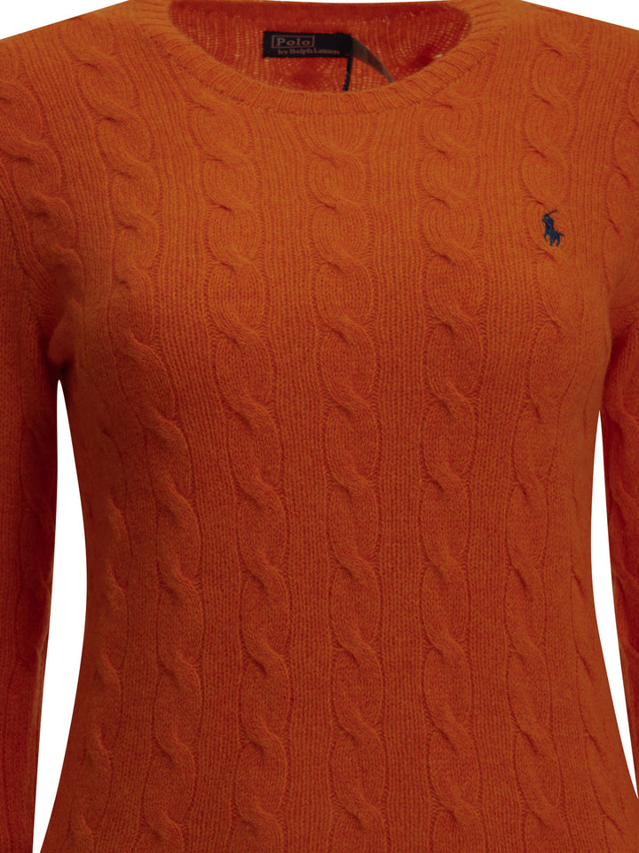 Polo Ralph Lauren Crew-Neck Sweater With Logo Knitwear - Orange | 7a1a41be4b4841dde47a0b98c3e0863704ad34bf