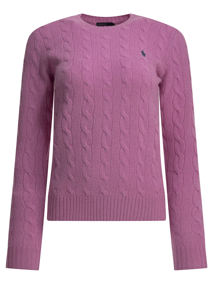 Polo Ralph Lauren Crew-Neck Sweater With Logo Knitwear - Fuchsia | d388de751dd3b6426ae91b7de3fa76f98a20bca3