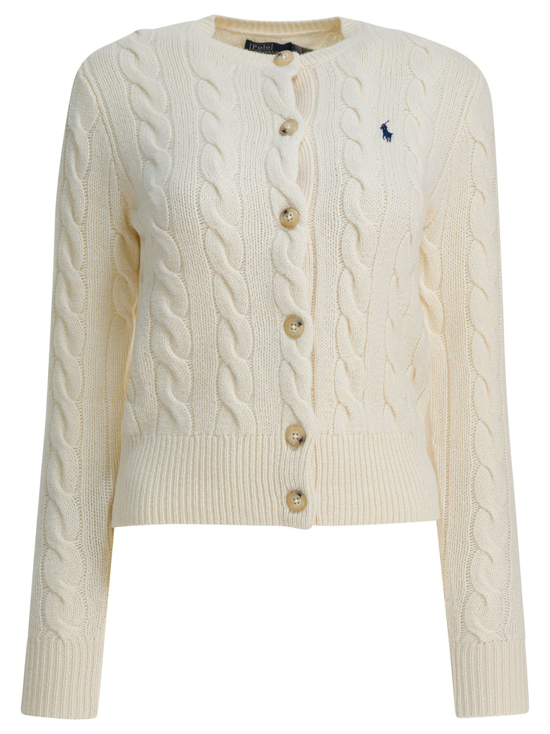 Polo Ralph Lauren Wool And Cashmere Cardigan With Logo Knitwear - White | 05cebe8ece01c1fe2111677073f4725f5af7979a