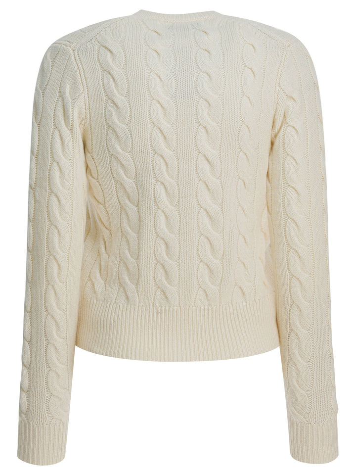 Polo Ralph Lauren Wool And Cashmere Cardigan With Logo Knitwear - White | 9a54387d3595ad30eecbb332f60993ff04604a15