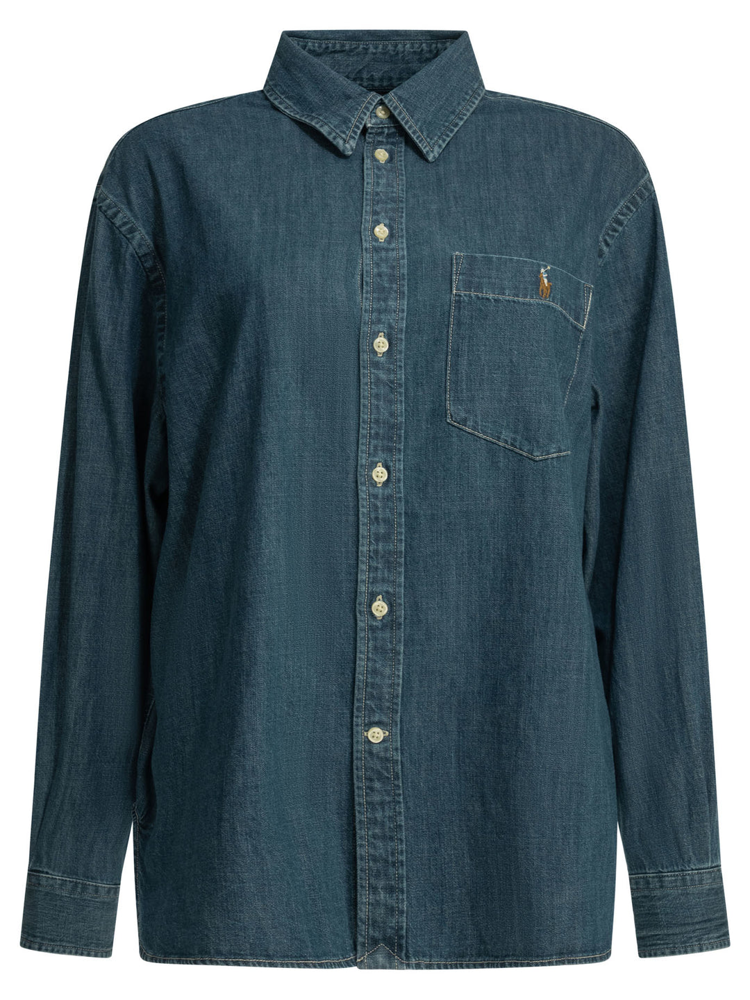 Polo Ralph Lauren Big-Fit Casual Shirt With Logo Shirts - Blue | 5f506224511ebba7e6ff1ed70311fbea8eb56730