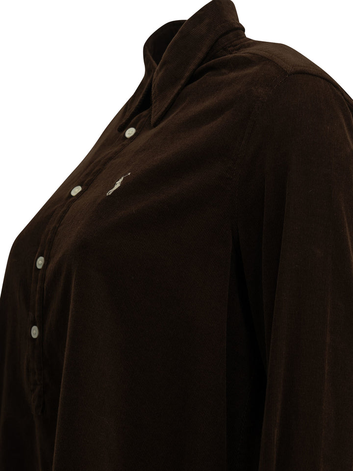 Polo Ralph Lauren Short Shirtdress Dresses - Brown | 52f4320724b32674afd500ae9da6ad867b250d57