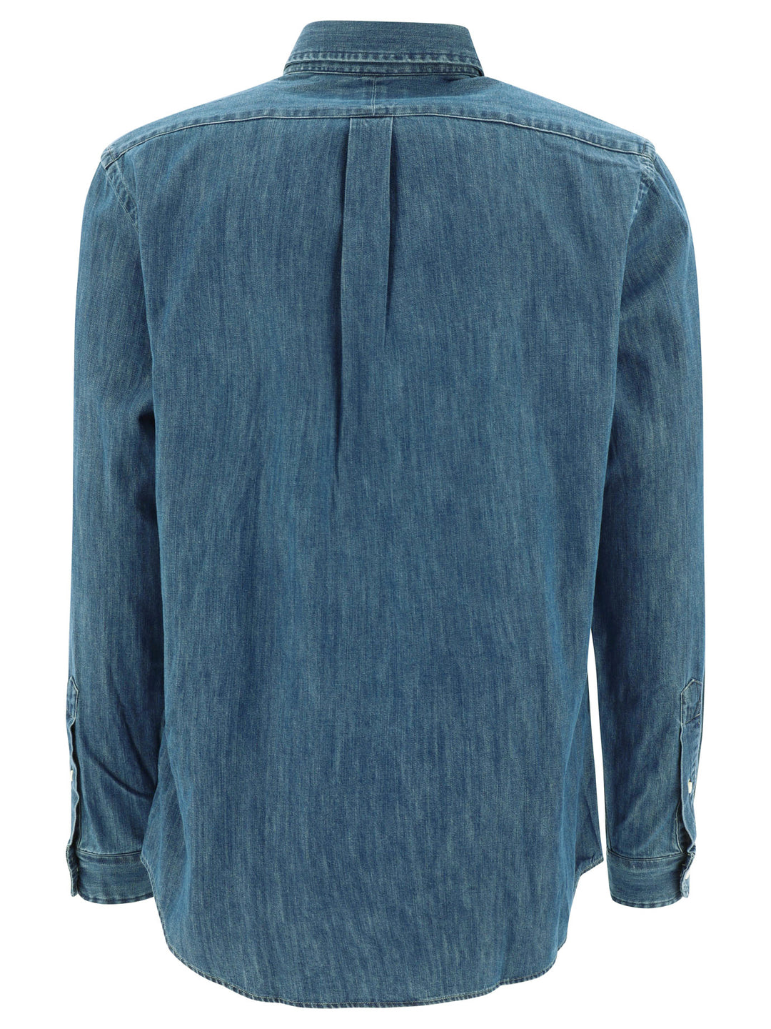 Polo Ralph Lauren Custom-Fit Casual Shirt With Logo Shirts - Blue | 7e3df1a9e7ae2bed386351a8fe688c8c42623170