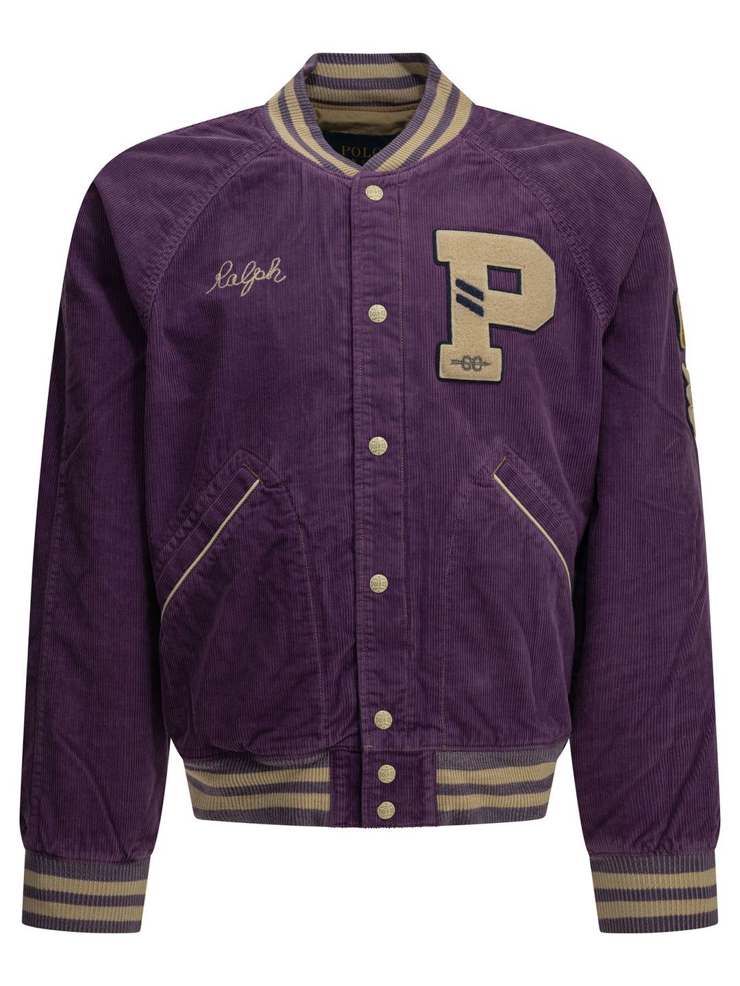 Polo Ralph Lauren Velvet Bomber Jacket With Logo Jackets and Coats - Purple | ff6959b3567da02de6f2c159a8c58f3f53c66d5f