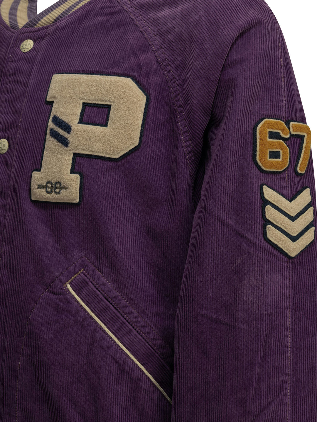 Polo Ralph Lauren Velvet Bomber Jacket With Logo Jackets and Coats - Purple | ed734e51c1afad3d699b2169b96f1ff087a5150e
