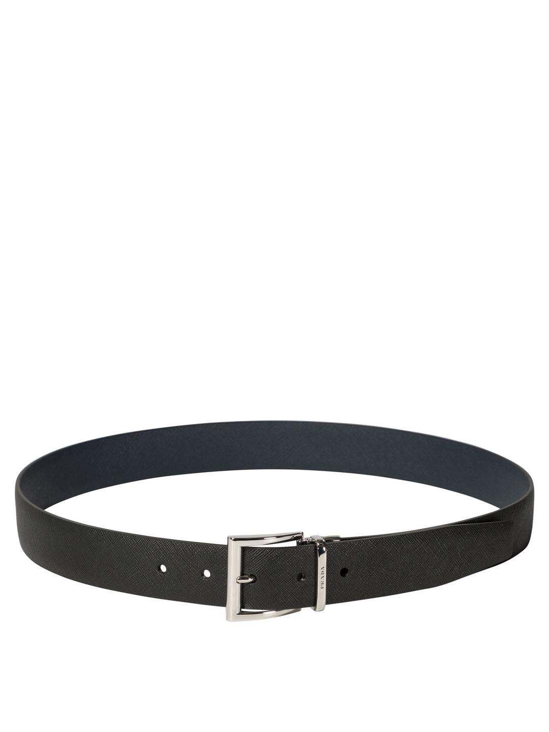 Prada Reversible Belt In Saffiano Leather Belts - Black | 13b70bf9a0803fa9d1d1f902f9bf12ec58537593