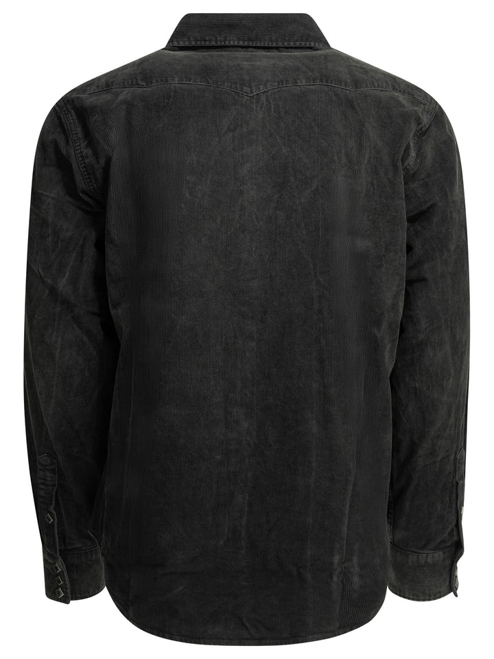 Rrl By Ralph Lauren Casual Corduroy Shirt Shirts - Black | 906d867033629a4720daf26a7e39a97665f90af7