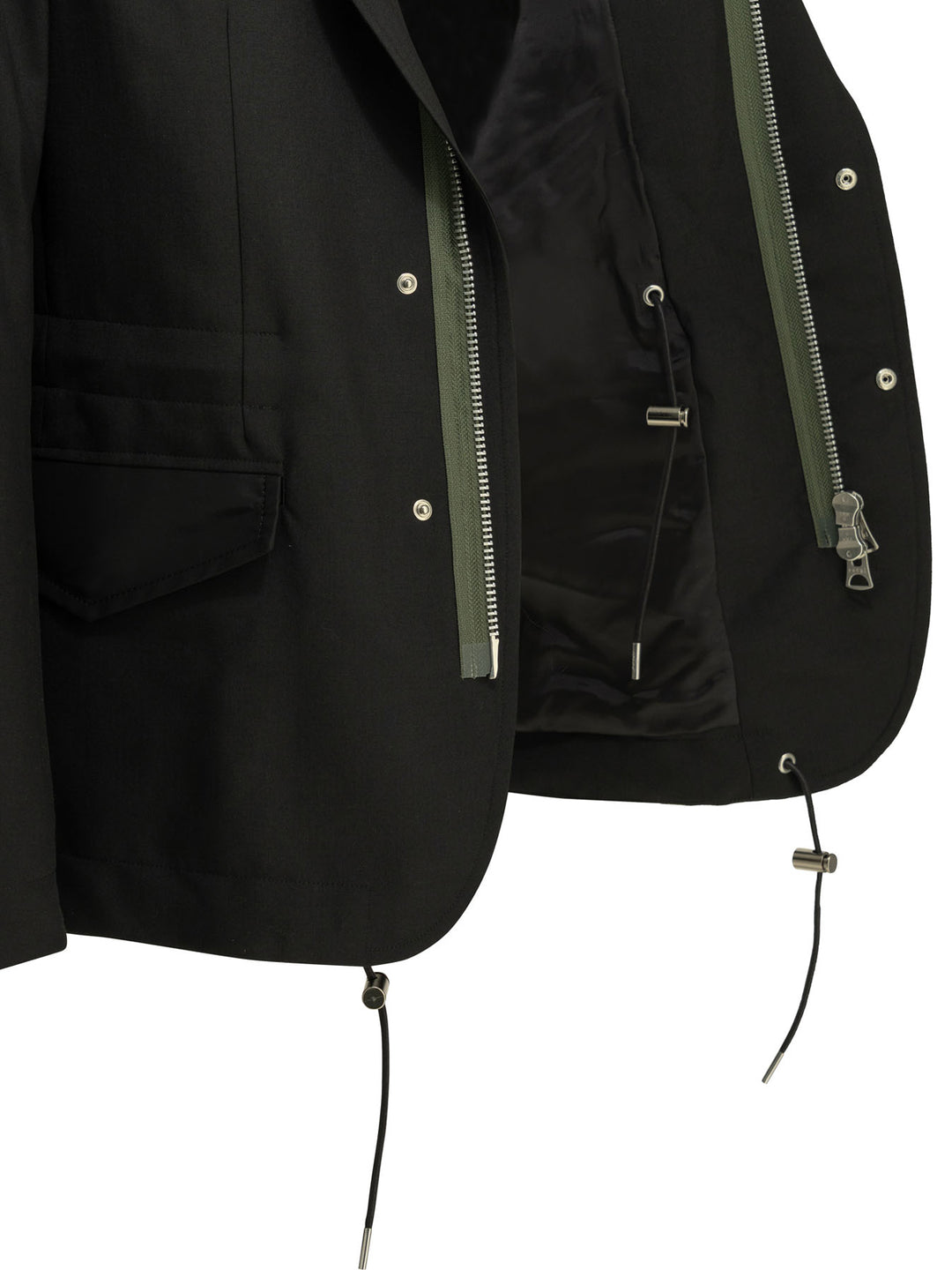 Sacai X Nylon Jackets and Coats - Black | 447bc543685bd6cf77a957854bc2c93fca8b25f5