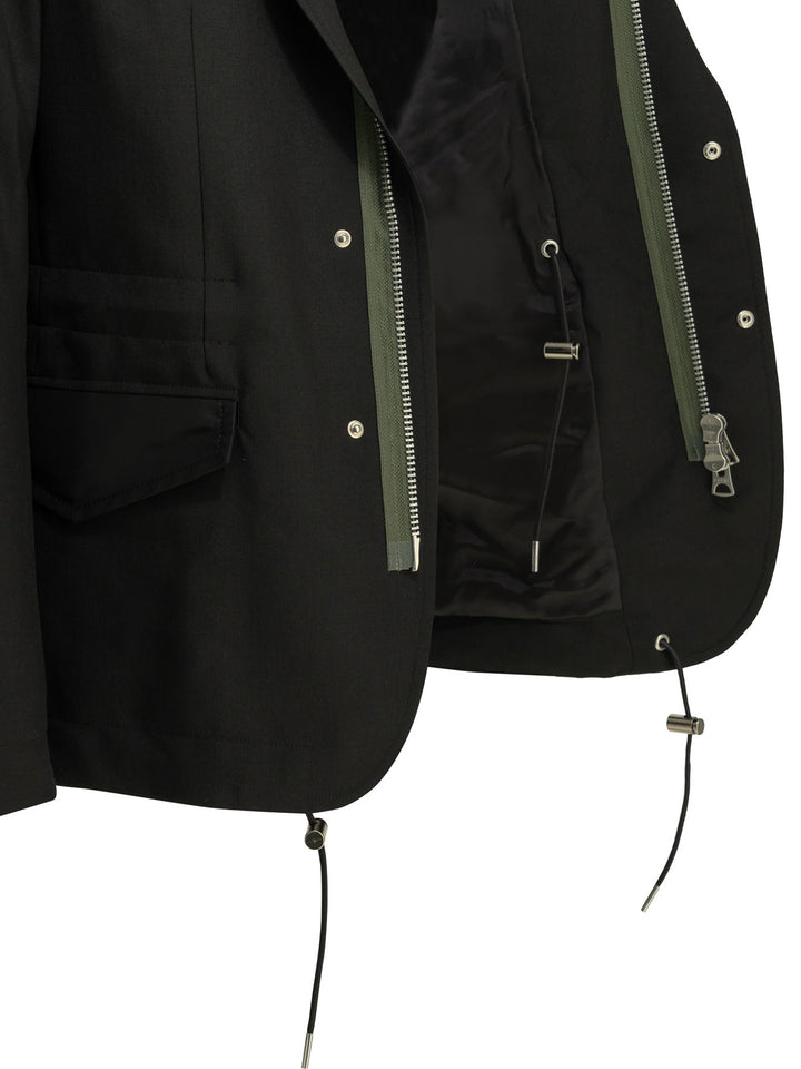 Sacai X Nylon Jackets and Coats - Black | 447bc543685bd6cf77a957854bc2c93fca8b25f5