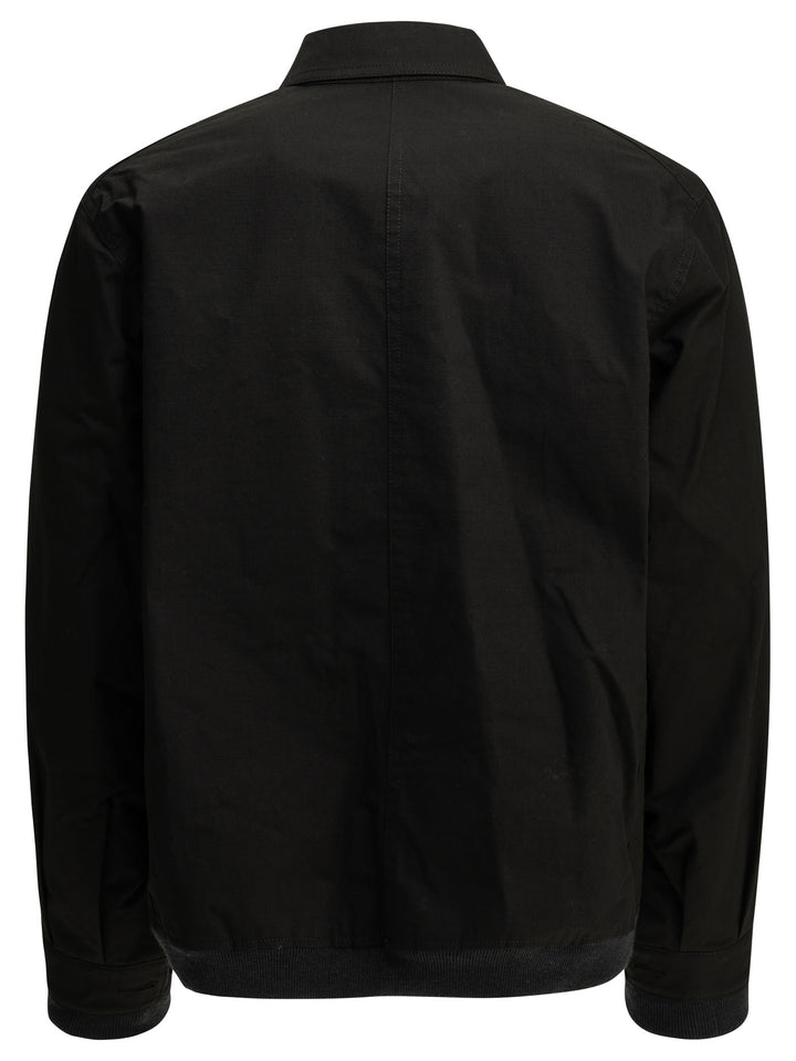Sacai Nylon Twill X Ripstop Reversible Jackets and Coats - Black | babb063cba40eff0b41a5c862760ebc06550012a