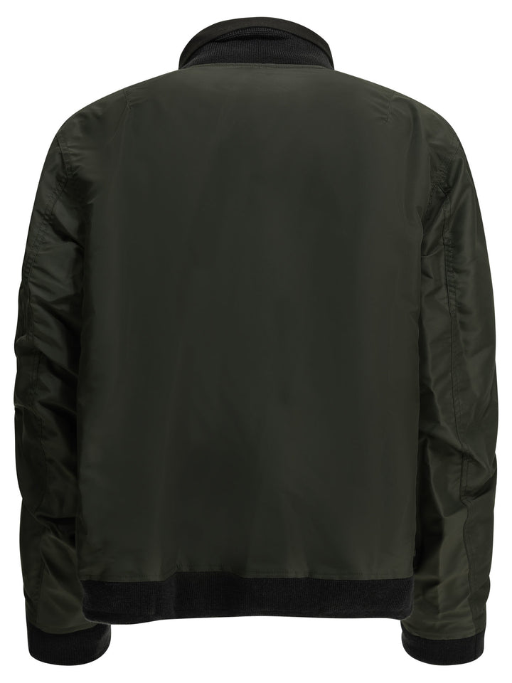 Sacai Nylon Twill X Ripstop Reversible Jackets and Coats - Black | 3107e75e4e78a3093376c9dd8dc485fd7cfff5ad