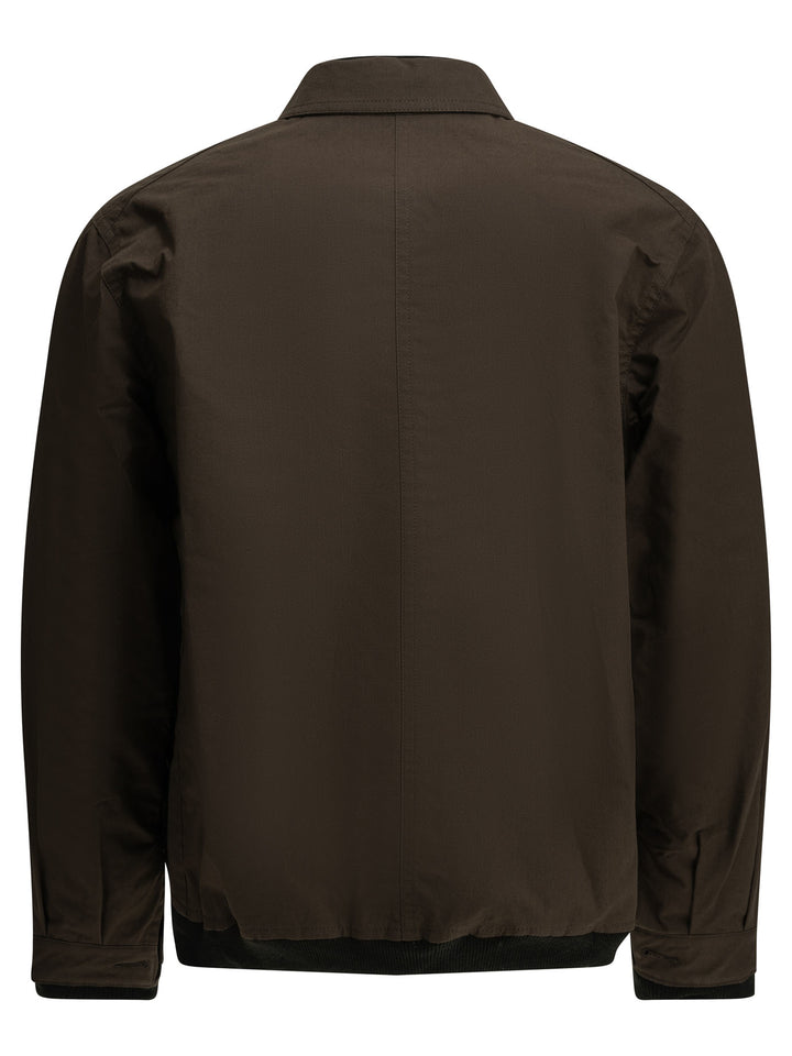 Sacai Nylon Twill X Ripstop Reversible Jackets and Coats - Brown | 072119b1111b17de771e59cf76a6551c34dd4ea0