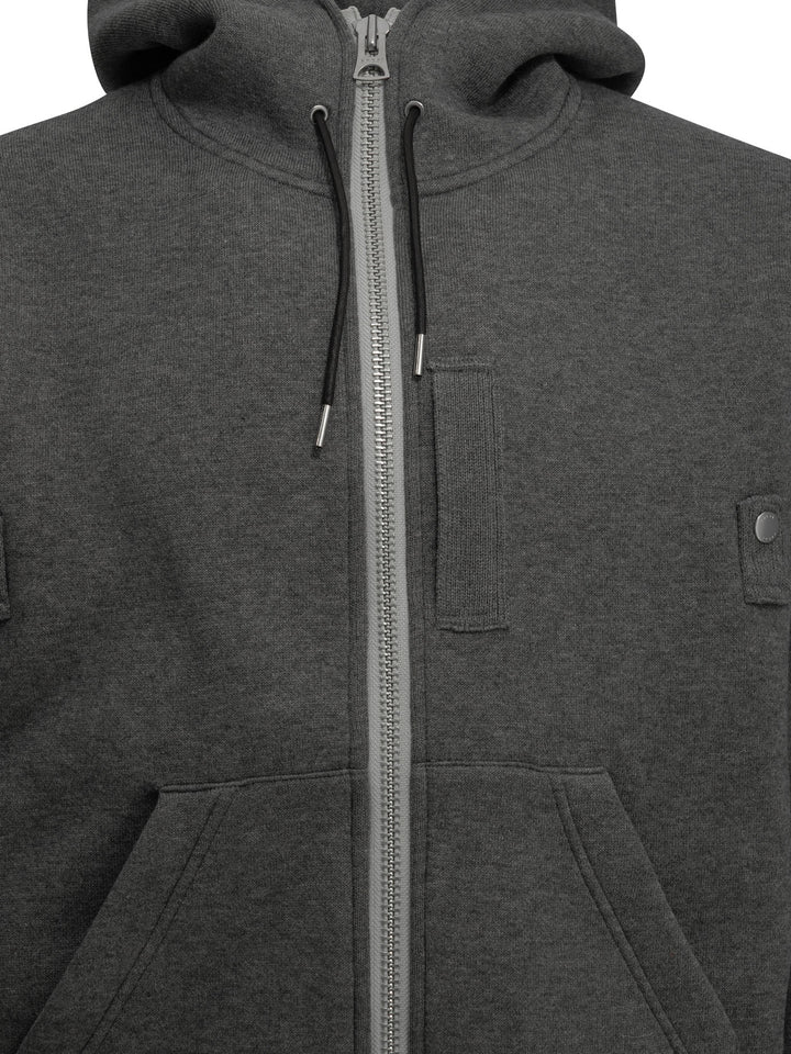 Sacai Zip-Up Hooded Sweatshirt Sweatshirts - Grey | c7067bb04f046c17b0a577b377e1ce82b967dc70