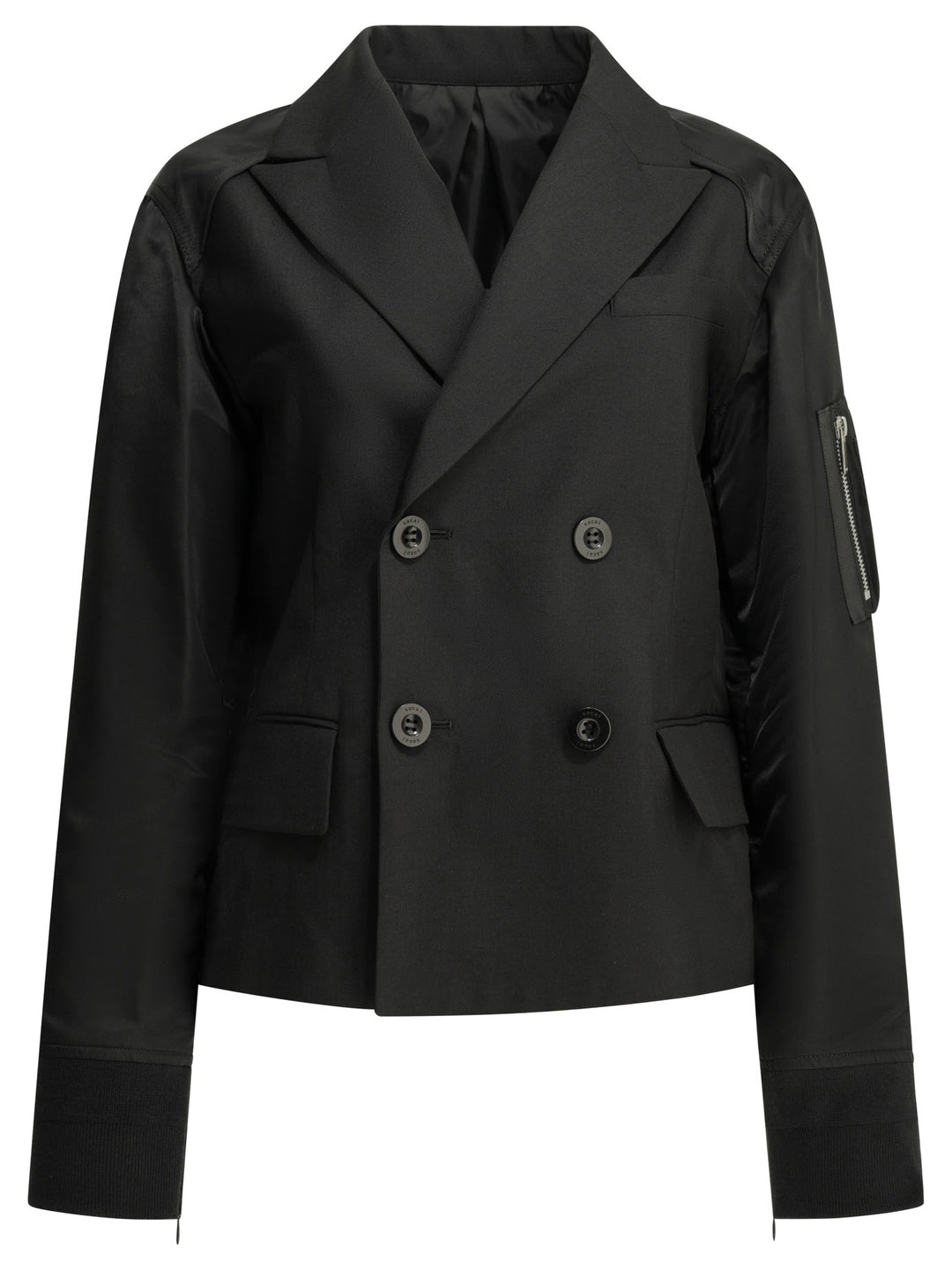 Sacai X Nylon Jackets and Coats - Black | ee50f993e2b4033c8755c7c2ffad783ae943c9e7