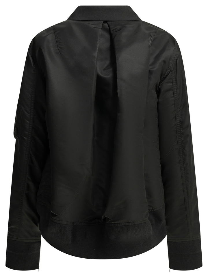 Sacai X Nylon Jackets and Coats - Black | 50dc714a5b451c2260f1db7fc4e3506896e80434