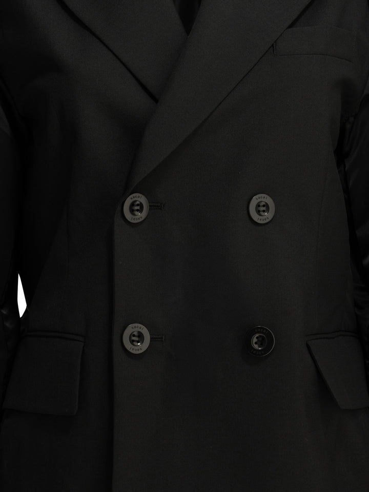 Sacai X Nylon Jackets and Coats - Black | add653290eea1237160f4dc9df9b605e3d0c0dbb