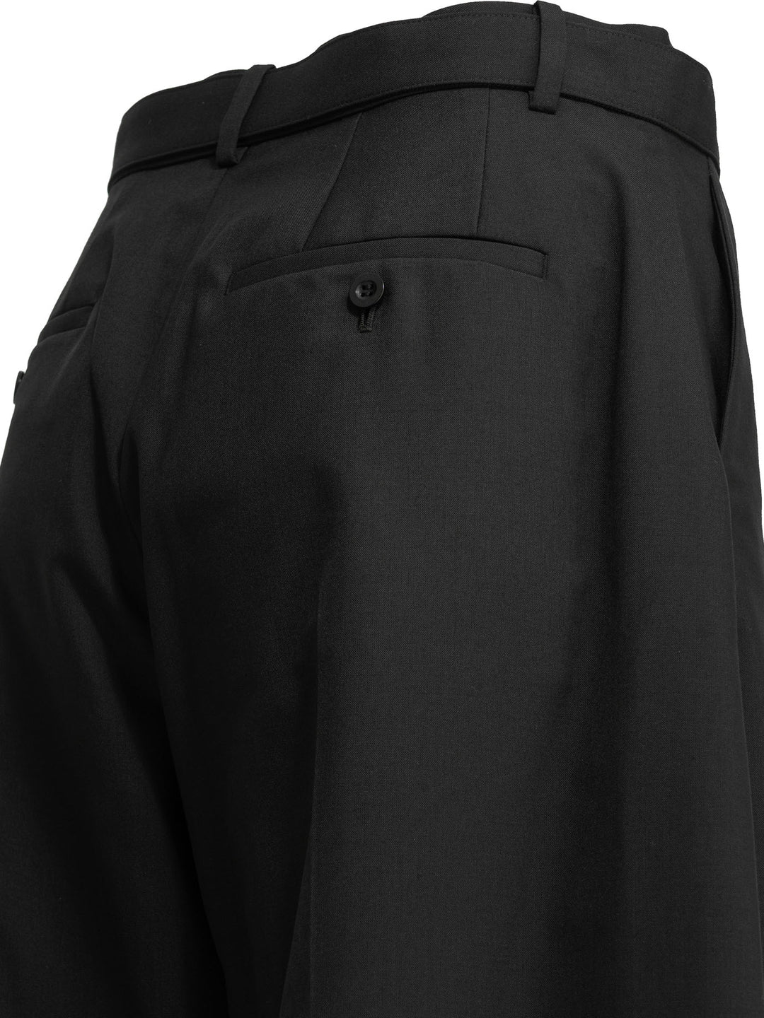 Sacai Tailored Wool Pants Trousers - Black | 5e00ba60401518ddee8448274ca5d9a1fb4ba4c3