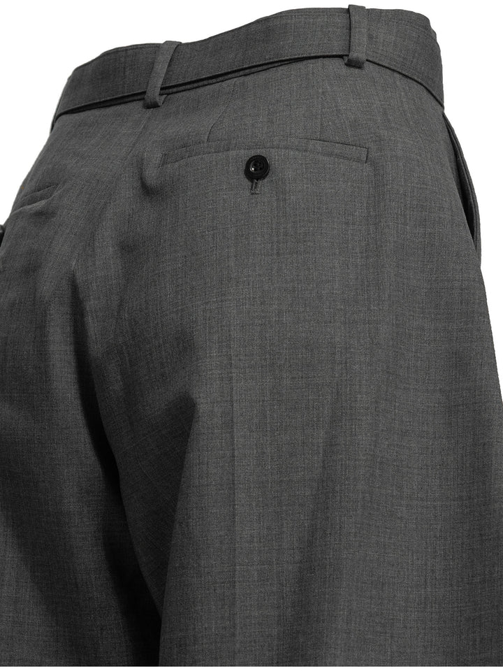 Sacai Tailored Wool Pants Trousers - Grey | f3a6a296399cdec5ec9c1ab391b80433281881c1