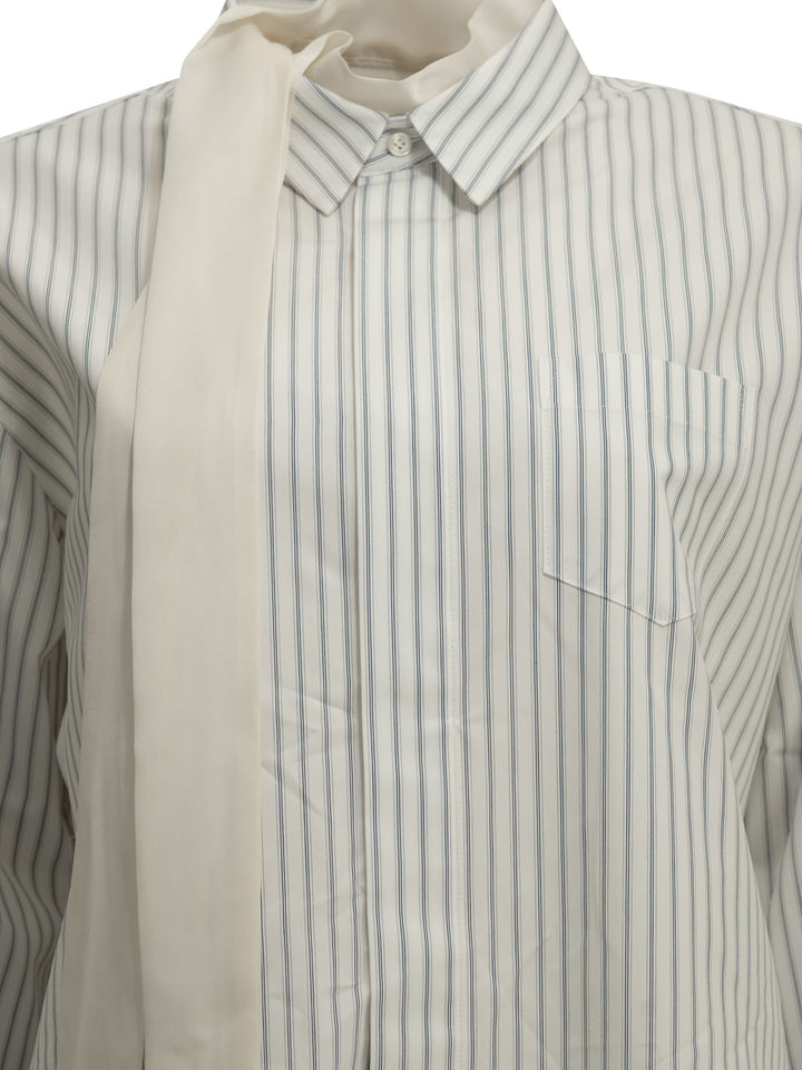 Sacai Short Shirtdress Dresses - White | 6cedefb5afb7961028aed3e86665929c0eb9baa2