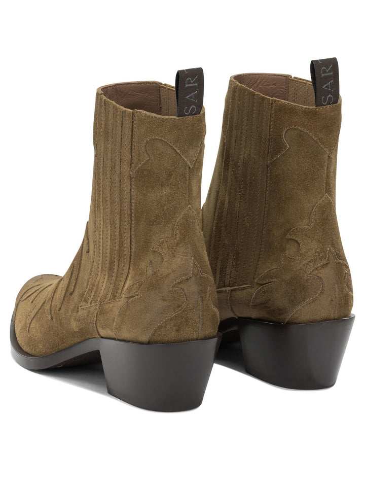 Sartore Velour 45 Mm Boots and Ankle Boots - Brown | aeb31df005efe453f515697a239ae534c93676af