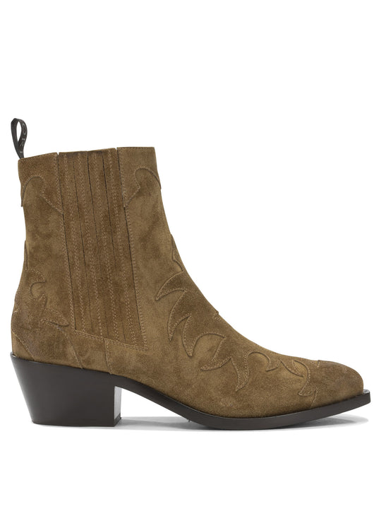 Velour 45 Mm Boots And Ankle Boots Brown