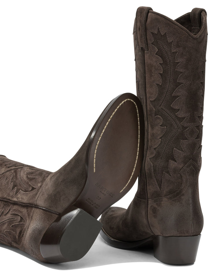 Sartore Leather Cowboy Boots Boots and Ankle Boots - Brown | abf270b79755b983892a54597ebf1ca5338c2214