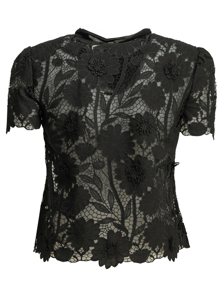 Self-Portrait Lace Blouse Shirts - Black | ac84dda5a0de89d6b65e8356b24ccffa0319fc7f