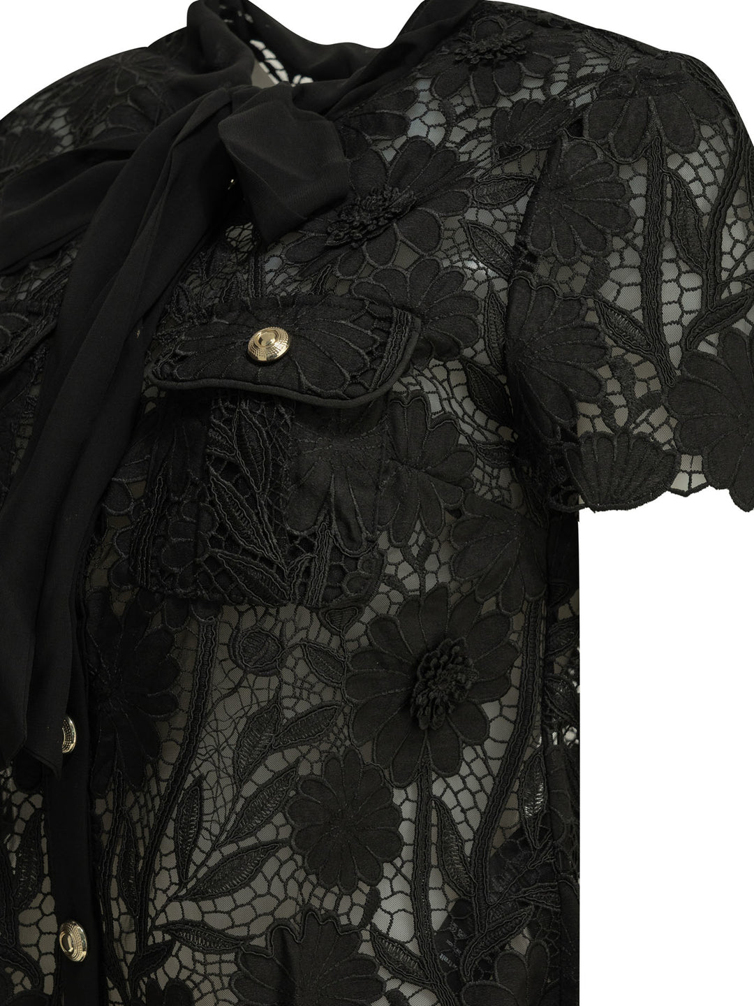 Self-Portrait Lace Blouse Shirts - Black | 1860b8b92e27384c9a5788a0e682a4c04c2d5026