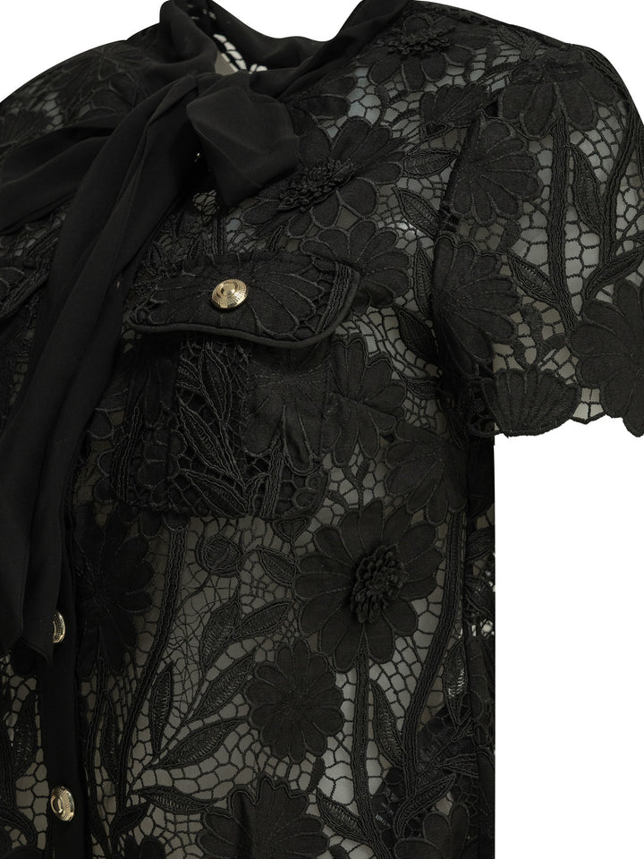 Self-Portrait Lace Blouse Shirts - Black | 1860b8b92e27384c9a5788a0e682a4c04c2d5026