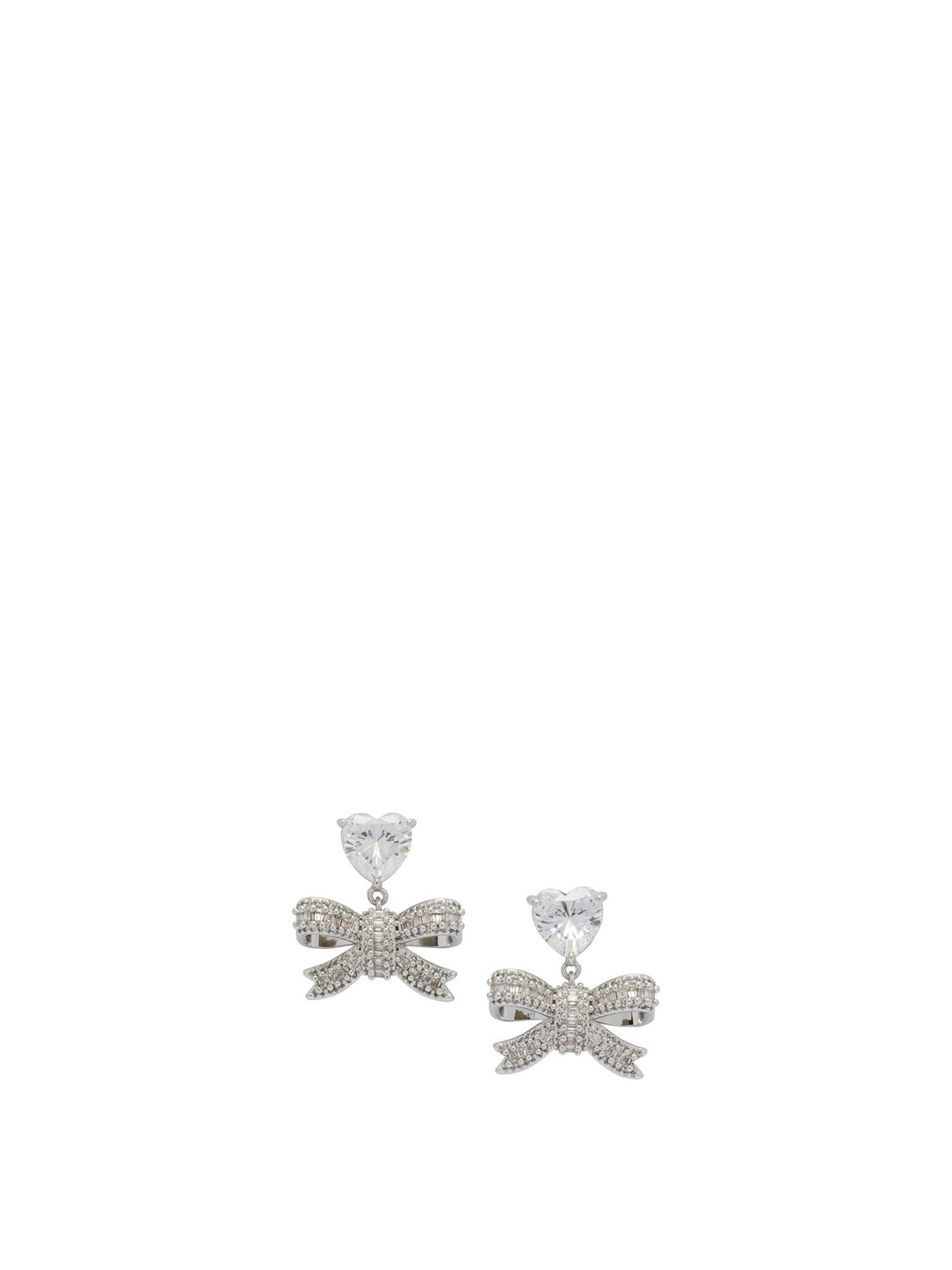 Self-Portrait Earrings With Crystals Jewels - Silver | 65973aaa152614658df6769ba9ccf6788d00358c