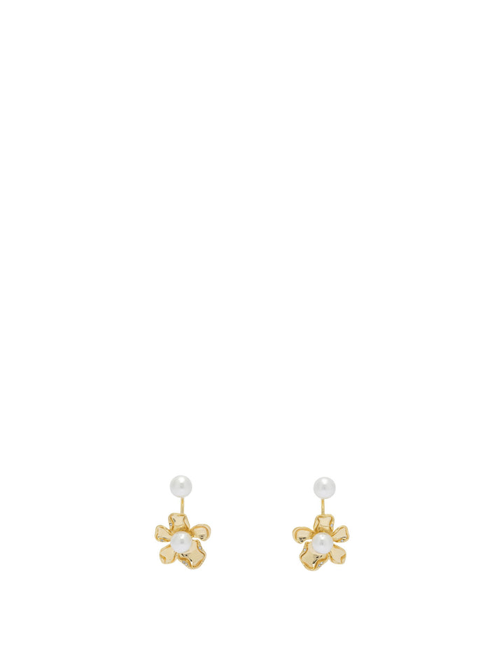 Self-Portrait Earrings With Pearls Jewels - Gold | 8b5342e57a43a321abfeae49ddacbc88bda915c9