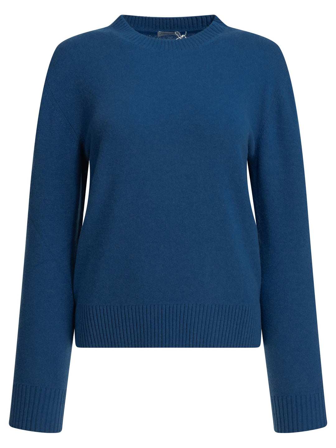 Semper Cashmere Crew-Neck Sweater Knitwear - Blue | 2689f6a6e03a55af79451937755a98cc957207db