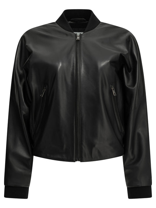 Nappa Leather Jacket Jackets And Coats Black