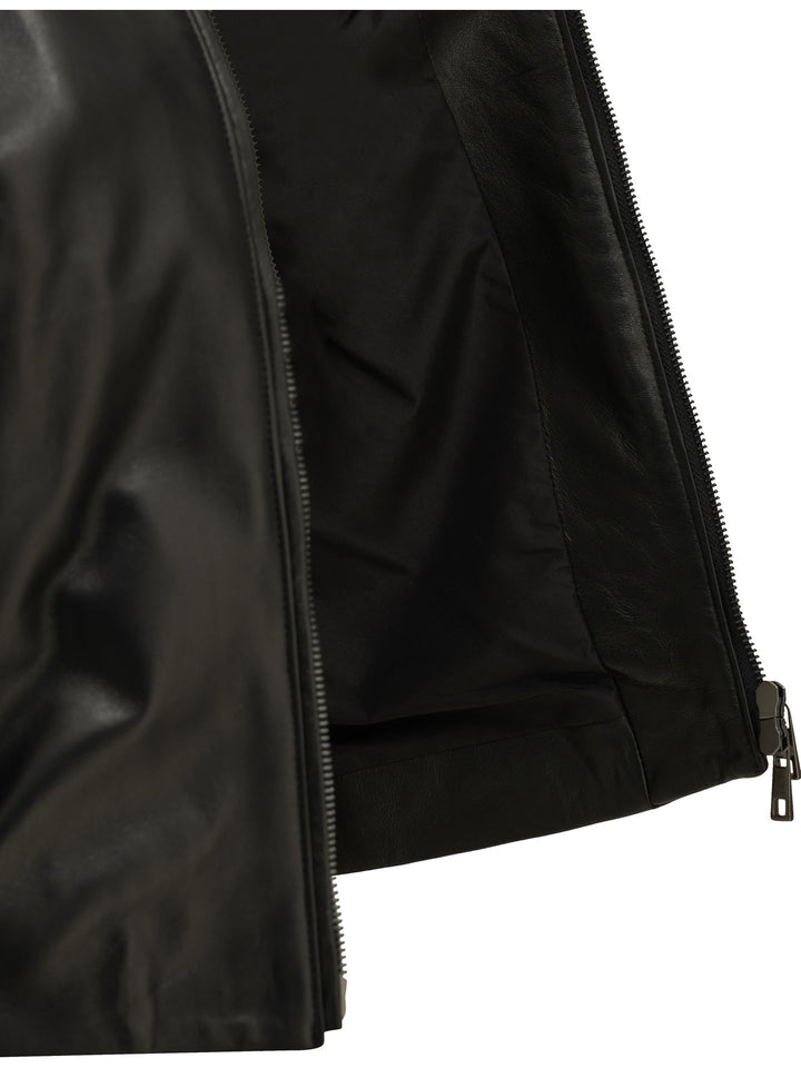 Semper Leather Jacket Jackets and Coats - Black | cbb047fe0b4afd10baa0b8cd228eb28dc90365a7