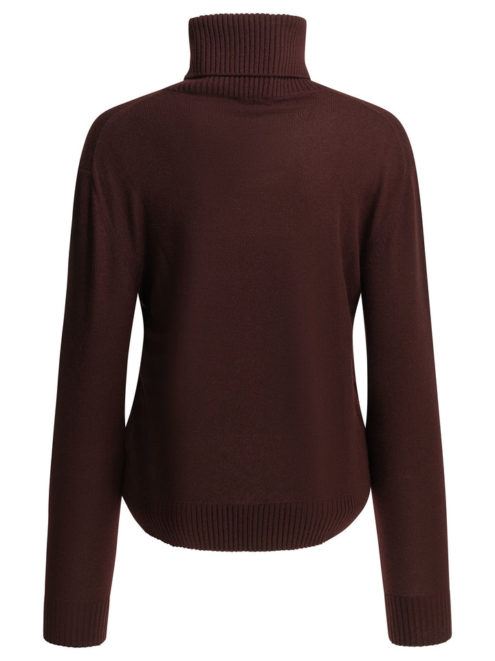 Semper Cashmere Turtleneck Sweater Knitwear - Bordeaux | 4618758dd057415354770b2c235fad05542f8458