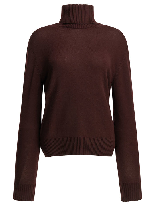 Cashmere Turtleneck Sweater Knitwear Bordeaux