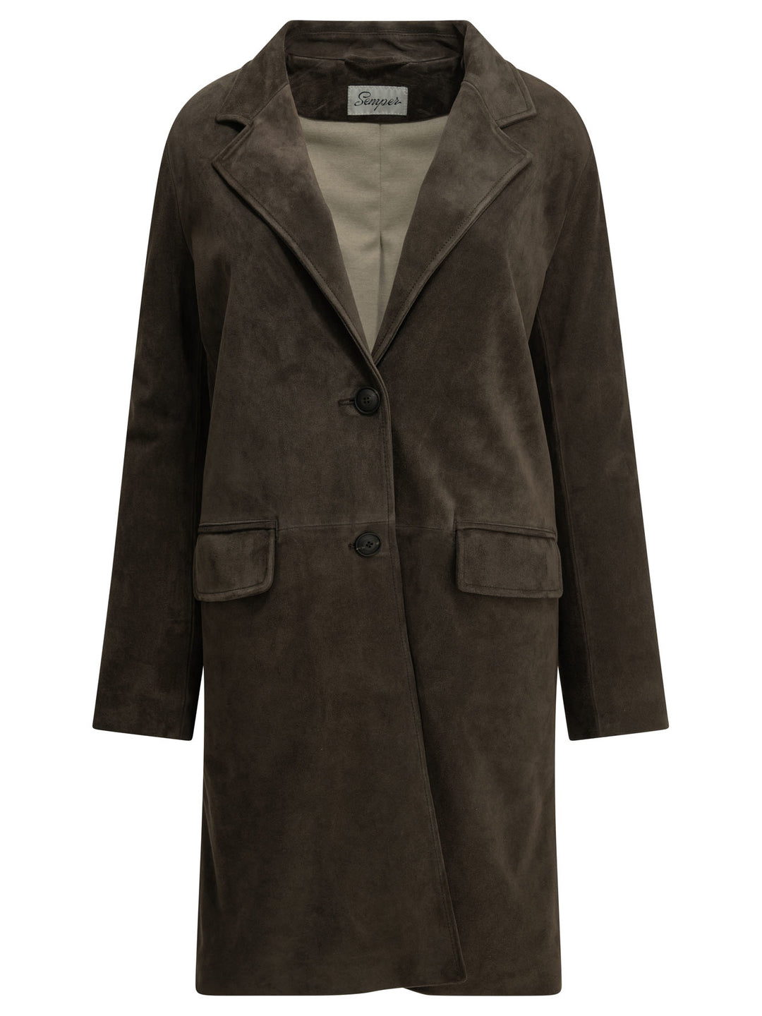 Semper Padded Suede Jacket Jackets and Coats - Brown | 1bcda27208c1d3a05dae16e54da95f30708b7410
