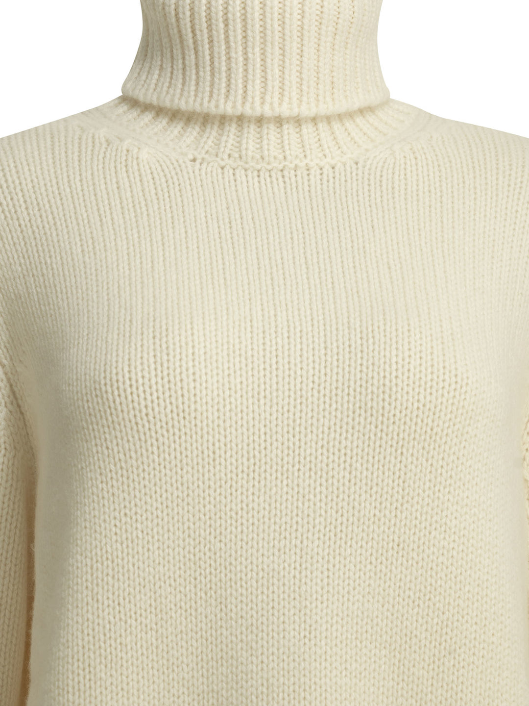 Semper Cashmere Turtleneck Sweater Knitwear - White | e147b35ce83c05bba3280c841bb3331dac0a2877