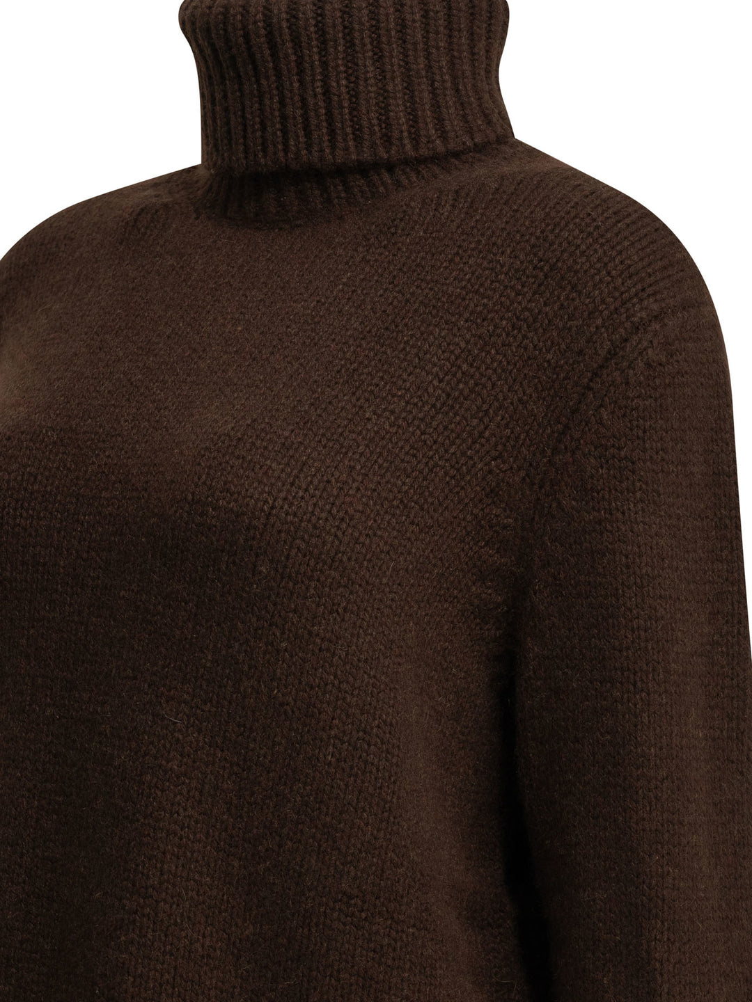 Semper Cashmere Turtleneck Sweater Knitwear - Brown | d100c7d2761f1b5abd130afd968796029fb0dda7