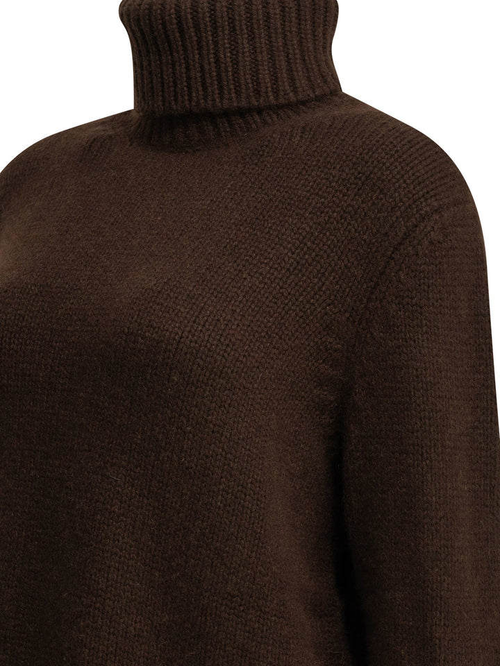 Semper Cashmere Turtleneck Sweater Knitwear - Brown | d100c7d2761f1b5abd130afd968796029fb0dda7