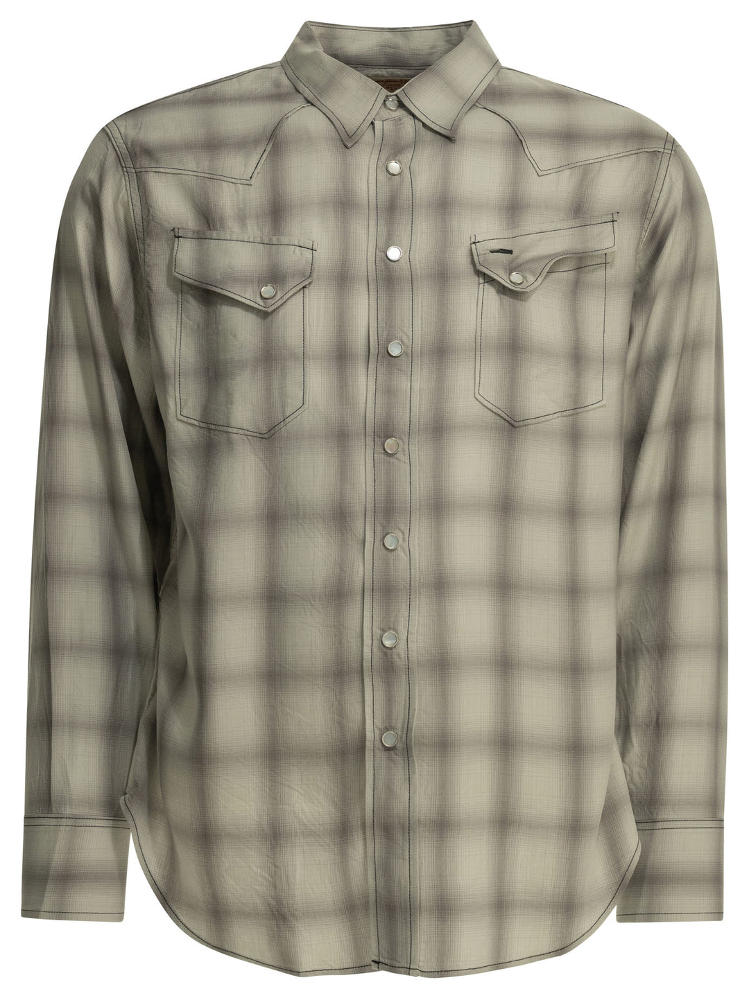 Sugar Cane Casual Plaid Shirt Shirts - Grey | 417f8f0da86a001f15537166986282e3b30ba91c