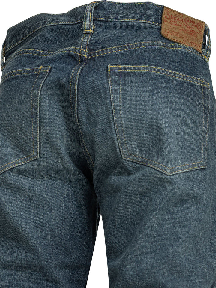 Sugar Cane 1947 Five Pocket Jeans - Blue | f8e42bfd4a90ff729e54fefade0f786ff7988225