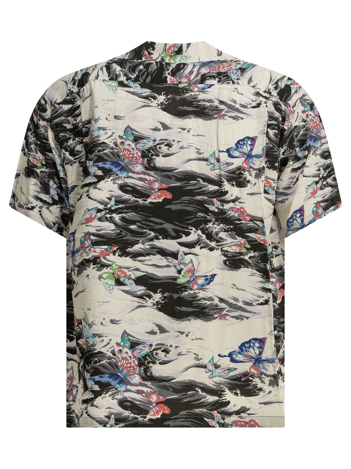 Sun Surf Butterfly Splash Shirts - Black | b1fb07edf5f52e6140997afca61b53bb801afb4a