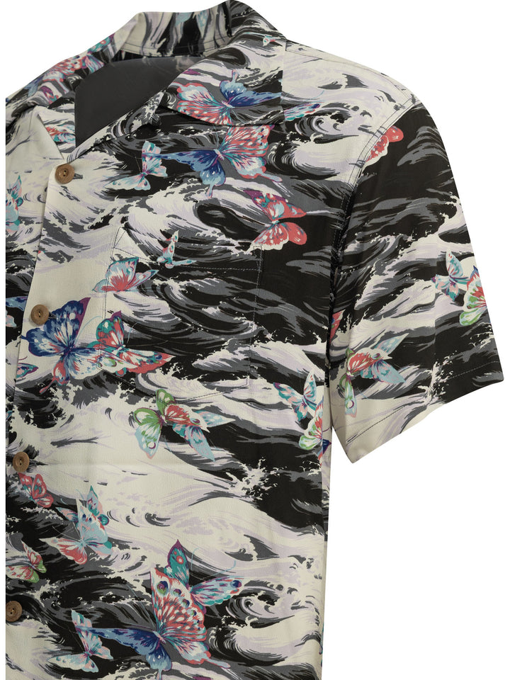 Sun Surf Butterfly Splash Shirts - Black | 6bc61532a6937128c6ae3a972736462f34a6ac40
