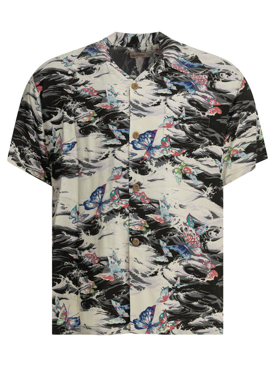 Butterfly Splash Shirts Black
