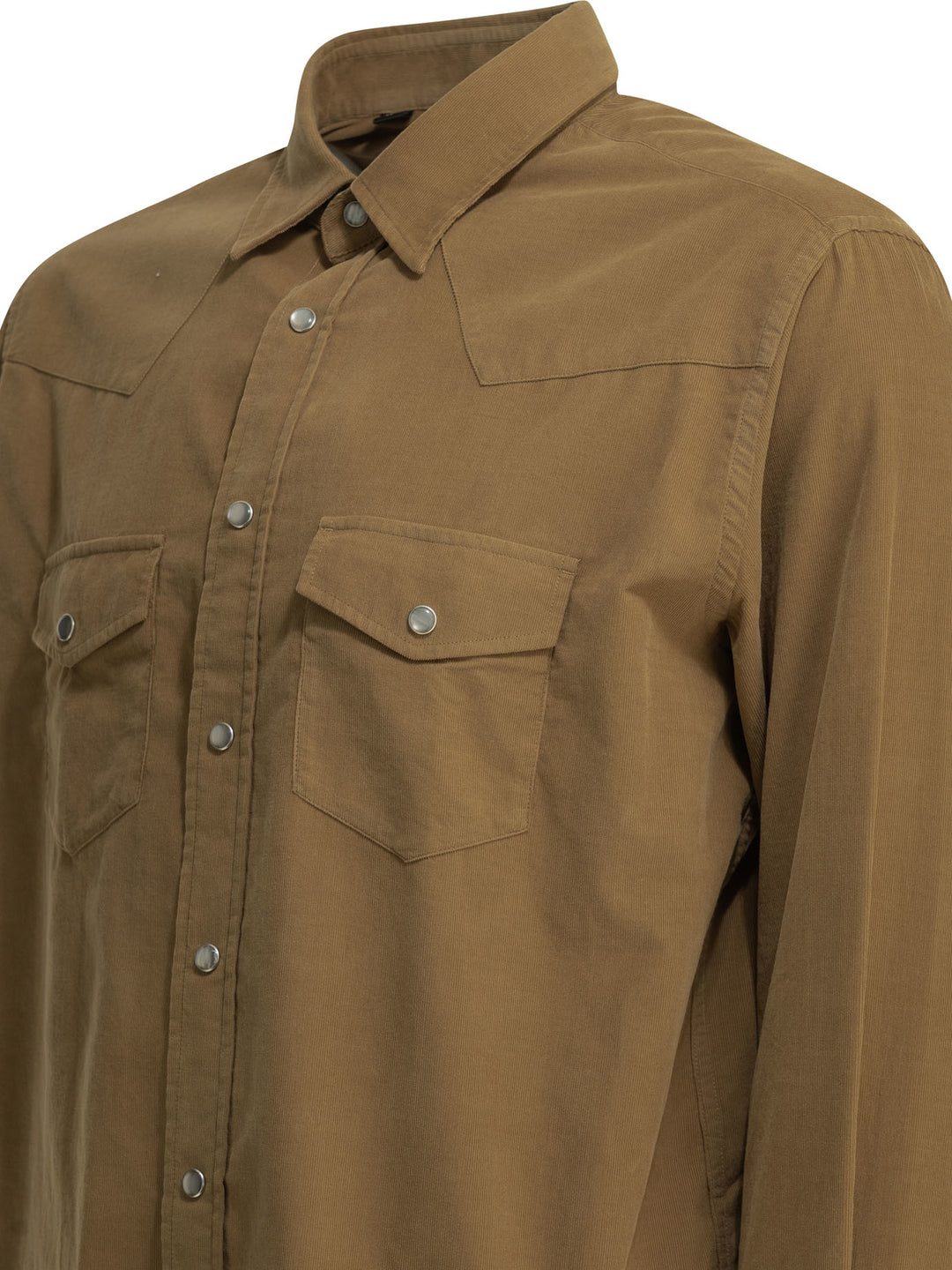 Tom Ford Corduroy Western Shirt Shirts - Beige | 1bad3f0ff752db2057300c32453e03a5b8cc33eb