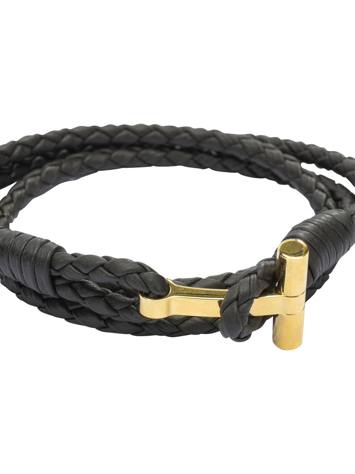 Tom Ford Braided Leather Bracelet Jewels - Brown | b6b3d683c0171d5f3616793eae2bfc6fd78e9c0c